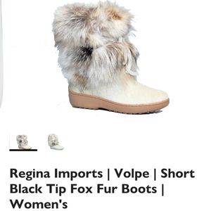 Italian REAL fur boots size 9